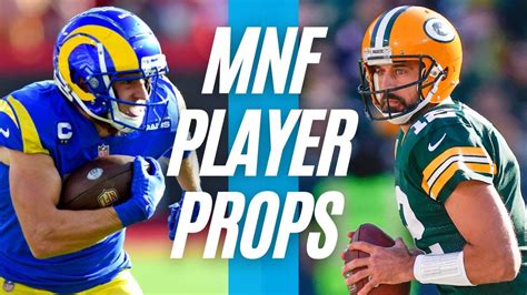 Monday Night Football NFL Player Props 2022 | RAMS vs PACKERS | Week 15 ...