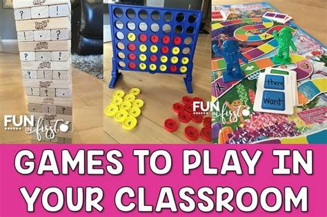 Games to Play in Your Classroom - Fun in First