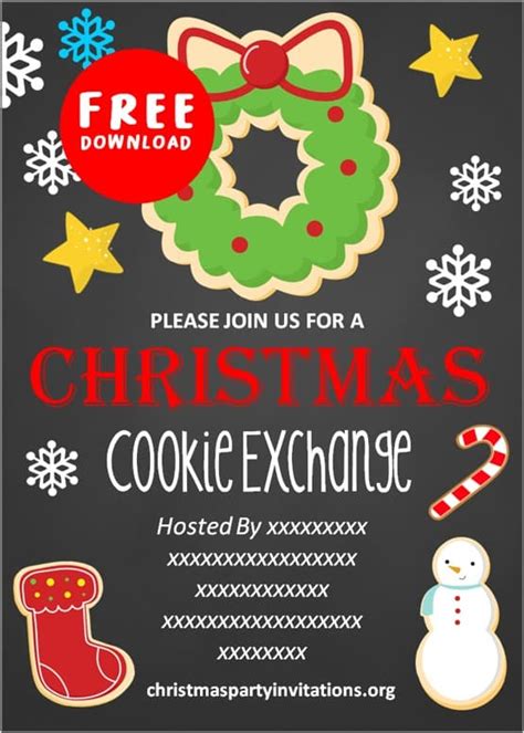 Cookie Exchange Flyer Template Free