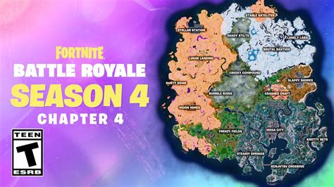 Fortnite Season 4 - Map Reveal - YouTube