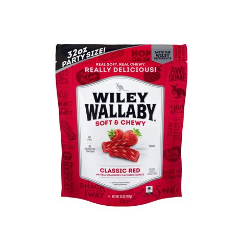 Wiley Wallaby Australian Style Gourmet Licorice, 32 oz. Resealable Bag ...