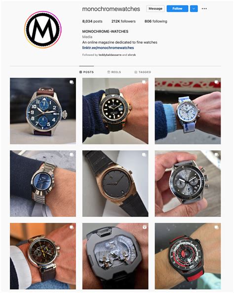 100 Best Instagram Accounts for Watch Enthusiasts | Teddy Baldassarre