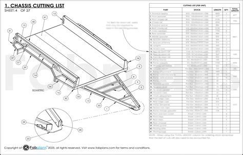 3500kg Tandem Axle Box Trailer Plans - Fabplans