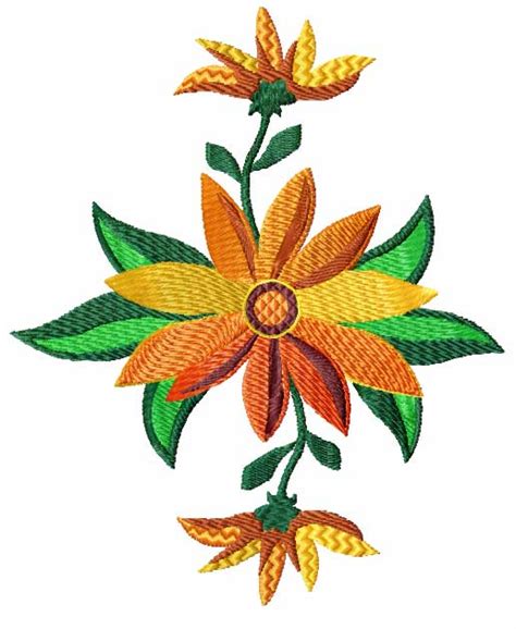 Embroidery Designs Flowers - ClipArt Best