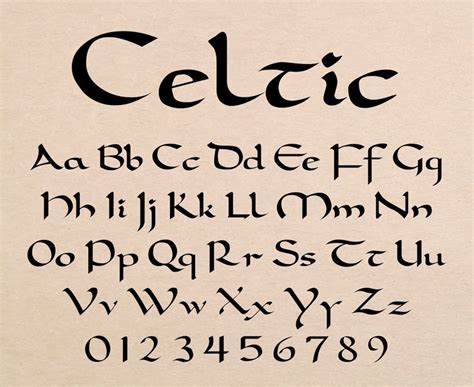 Celtic Font Irish Font Gaelic Font Celtic Letters Svg Celtic Font ...