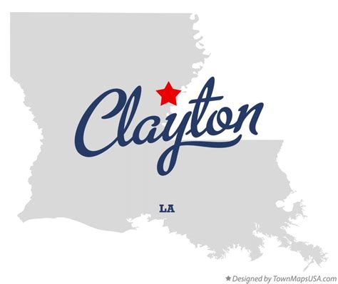 Map of Clayton, LA, Louisiana