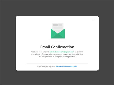 Email Confirmation by Nitesh Chandora on Dribbble