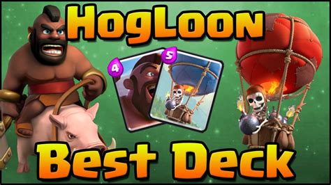 Clash Royale - Best Hog Rider + Balloon Deck and Strategy for Arena 5, 6, 7, 8, 9 - YouTube