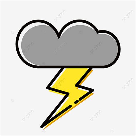 Lightning And Thunder Clipart Transparent PNG Hd, Yellow Thunder Lightning Clip Art, Lightning ...