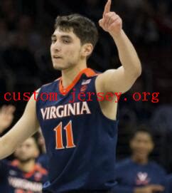 #11 Ty Jerome virginia cavaliers jersey navy blue and white | Custom Jersey - Cheap Customized ...