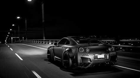 HD wallpaper: Nissan Skyline GT-R R35, Nissan GTR, tuning, Liberty Walk ...