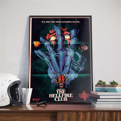 Stranger Things 4 Chapter 1 The Hellfire Club Poster Canvas - Kaiteez