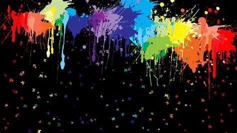 10 Latest Neon Paint Splatter Background FULL HD 1080p For PC Background