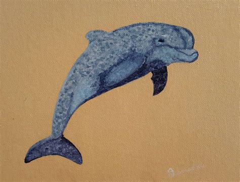 Flipper Dolphin OOAK Original Artwork | Etsy