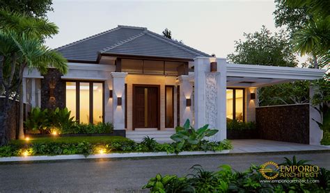 Desain Rumah Villa Bali 1 Lantai Bapak Rusli di Padang, Sumatera Barat