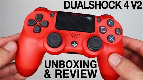 NEW Sony Dualshock 4 V2 Controllers Unboxing! Magma Red & Black - YouTube