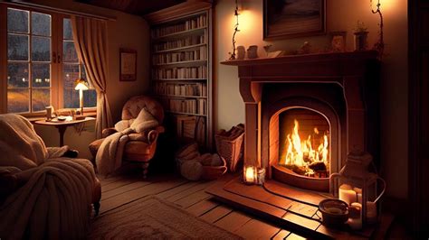 Rain & Thunder Sounds with Fireplace for Sleeping | Help Study, PTSD ...