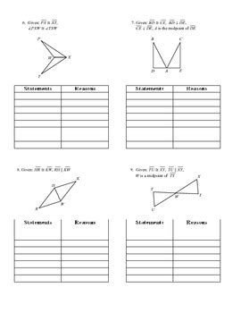 Geometric Proofs Practice with SSS and SAS by Algebra4All | TpT