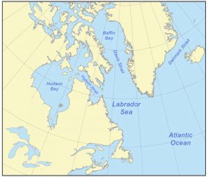 Labrador Sea Map – Locations and Maps of Atlantic Ocean