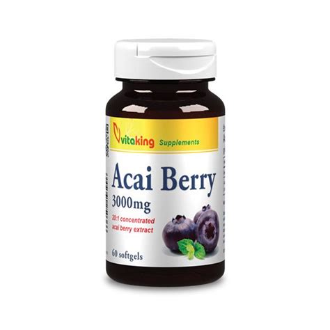 Acai Berry - 3000 mg (60 softgels) - Vitaking