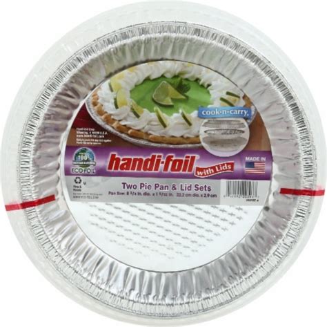 Handi-foil® Cook-n-Carry Pie Disposable Pans & Lids - Silver, 2 pk - Kroger