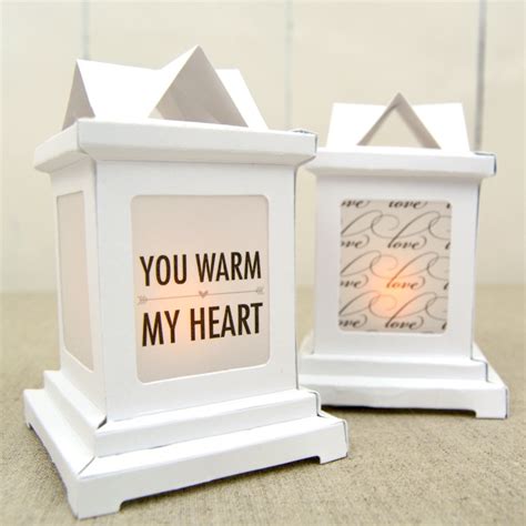 DIY Love-Themed Paper Wedding Lanterns - Happy Hour Projects