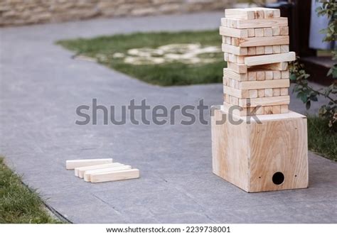 Jenga Multistory Tower Wooden Blocks Group Stock Photo 2239738001 | Shutterstock