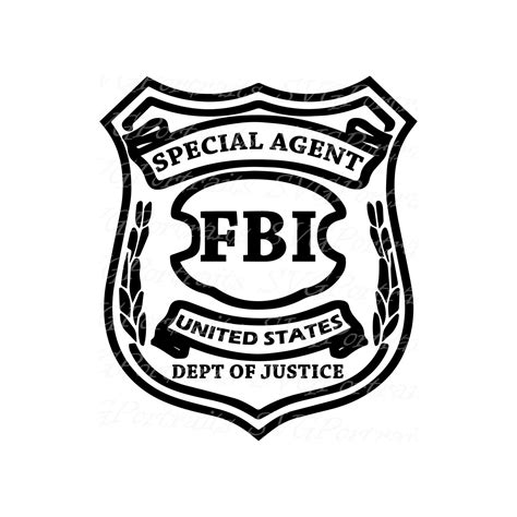 Pretend Fbi Badge SVG DXF PNG Pdf Jpg Eps Files Vector, Police Badge ...