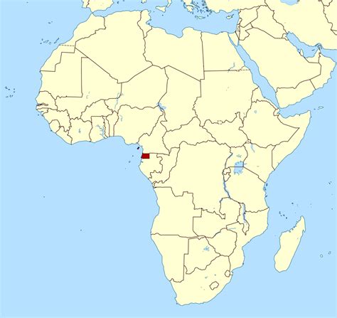 Detailed location map of Equatorial Guinea in Africa | Equatorial Guinea | Africa | Mapsland ...