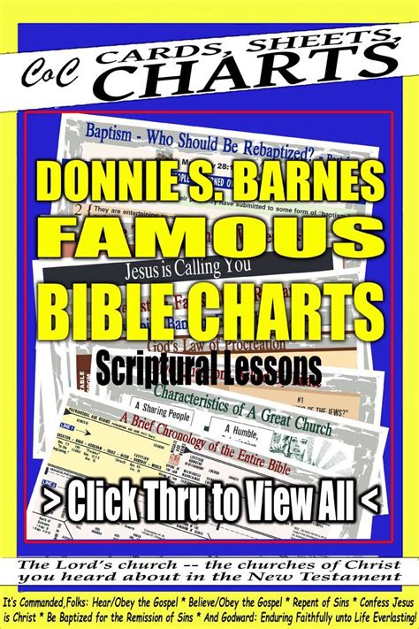 Barnes Bible Charts, Donnie S. Barnes in 2022 | Bible, Bible study ...