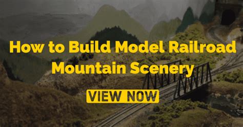 How to Build Model Railroad Mountain Scenery Model Train Books