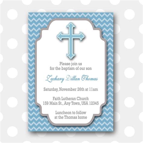 Printable Baptism Invitation