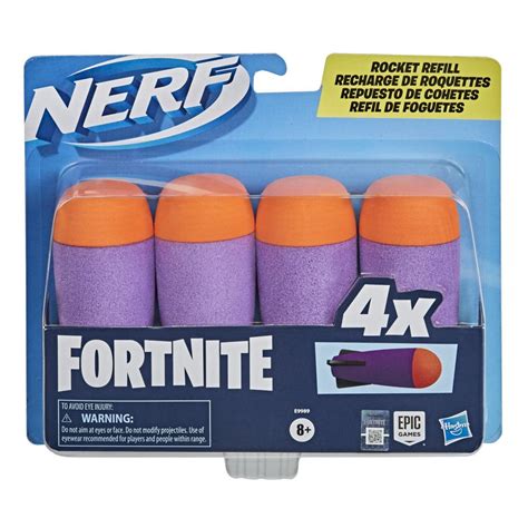 Nerf Fortnite Rocket Refill -- Includes 4 Nerf Foam Rockets, Compatible with Nerf Fortnite ...