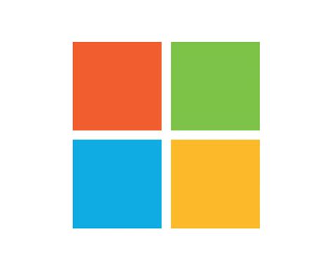 Microsoft Software Logo Brand Symbol Design Vector Illustration ...