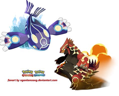 Primal Groudon and Primal Kyogre by nganlamsong on DeviantArt