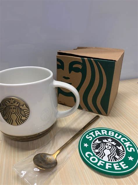 Starbucks 2023 Brass emblem mug - limited edition, Furniture & Home Living, Kitchenware ...