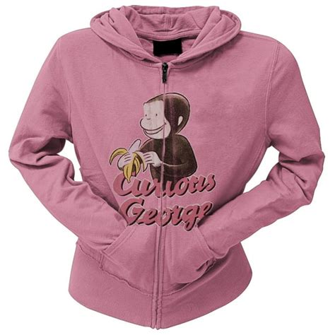 Curious George - Curious George - Eating Banana Juniors Hoodie - Small - Walmart.com - Walmart.com