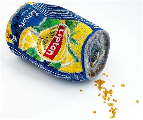 Embroidered Snacks and Mass-Produced Food by Alicja Kozlowska Chew On Consumerist Culture ...