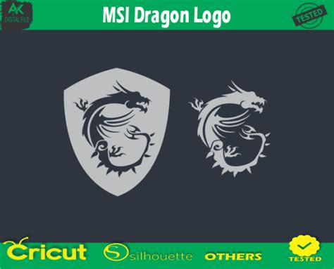 MSI Dragon Logo Skin Vector Template - 4.00