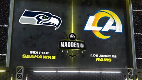 Seattle Seahawks vs. Los Angeles Rams | 2023 Week 11 Game Simulation ...