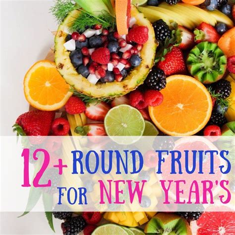 Round Fruits For New Year 2025 Calendar - Mel Cosetta