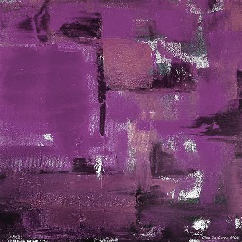 Abstract in Purple Painting by Gina De Gorna - Fine Art America