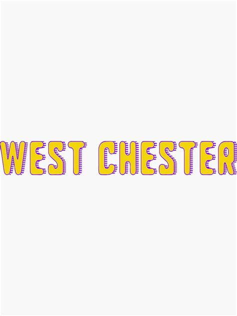 "West Chester University" Sticker by oliviagaber | Redbubble