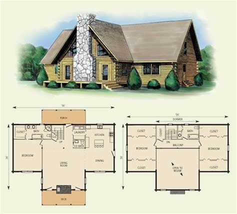 Log Cabin Floor Plans With Loft And Basement - Openbasement