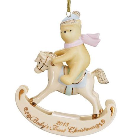 2013 Lenox Baby's First Winnie the Pooh Christmas Porcelain Ornament