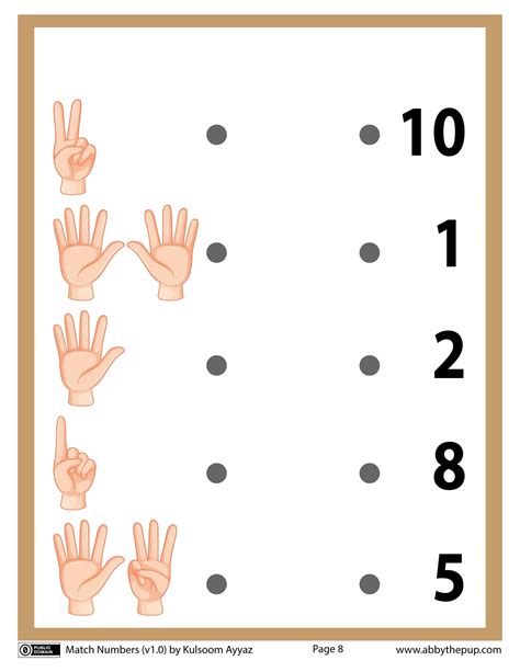 Count and Match Worksheet | Free Printable Puzzle Games