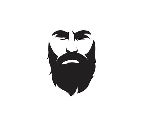 Minimal Beard Logo 11723685 Vector Art at Vecteezy