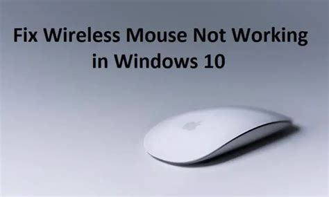 Arreglar el mouse inalámbrico que no funciona en Windows 10 - CompuHoy.com