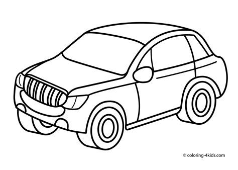 Jeep car transportation coloring pages for kids, printable free | Ô tô, Xe cảnh sát, Xe ô tô