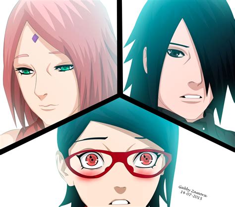 Sasuke Uchiha HD, Forest, Sarada Uchiha, Pink Hair, Sasuke Uchiha, Black Hair, Winter, Sakura ...